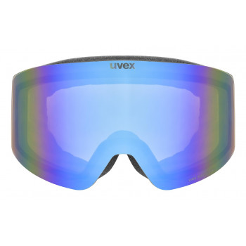 UVEX Provoqe FM maschera da sci, nero, lente blu