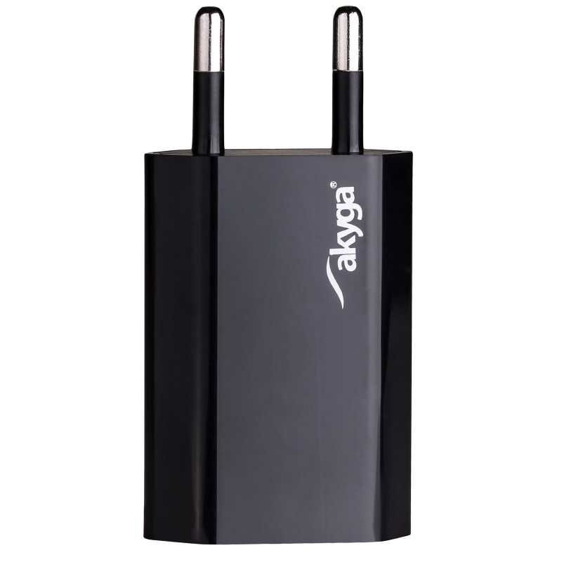 Caricabatterie da parete Akyga AK-CH-03BK 5W USB-A 5V / 1A nero