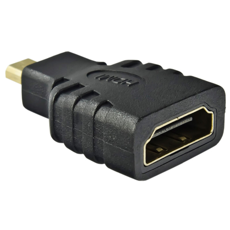 Akyga AK-AD-10 adattatore HDMI femmina a Micro-HDMI maschio, nero