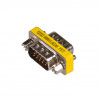 Akyga AK-AD-19 D-Sub 15 poli (M) a D-Sub 15 poli (M) VGA gender changer, argento