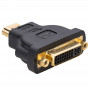 Akyga AK-AD-02 adattatore DVI-I 24+5 femmina a HDMI maschio, nero