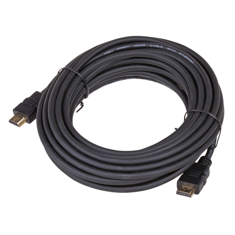 Akyga AK-HD-100A cavo HDMI 1.4 High-Speed con Ethernet, 10 m, nero