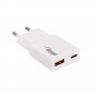 Caricabatterie da parete Akyga AK-CH-27 30W USB-C USB-A PD GaN 5-20V / 1.5-3A bianco