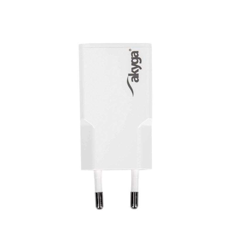 Caricabatterie da parete Akyga AK-CH-27 30W USB-C USB-A PD GaN 5-20V / 1.5-3A bianco