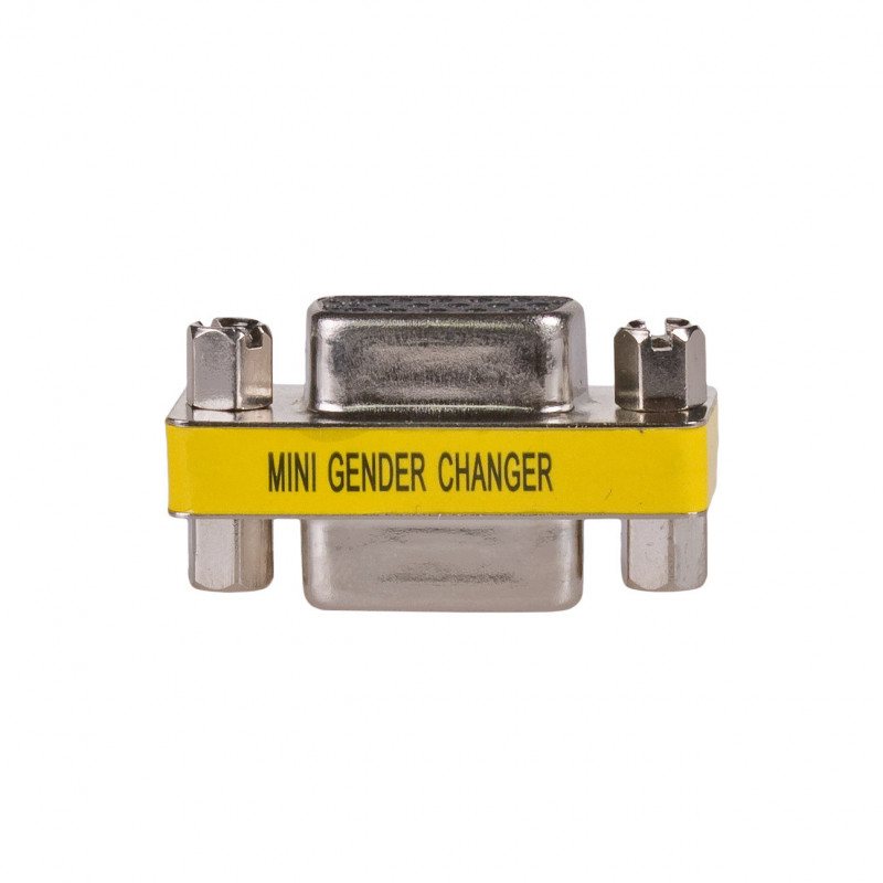 Akyga AK-AD-18 D-Sub 15 poli (F) a D-Sub 15 poli (F) VGA gender changer, argento
