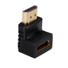 Akyga AK-AD-01 adattatore HDMI maschio a femmina, angolato 90° verso l'alto, nero