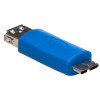 Akyga AK-AD-25 adattatore OTG USB-A 3.0 (F) a Micro USB-B 3.0 (M), blu