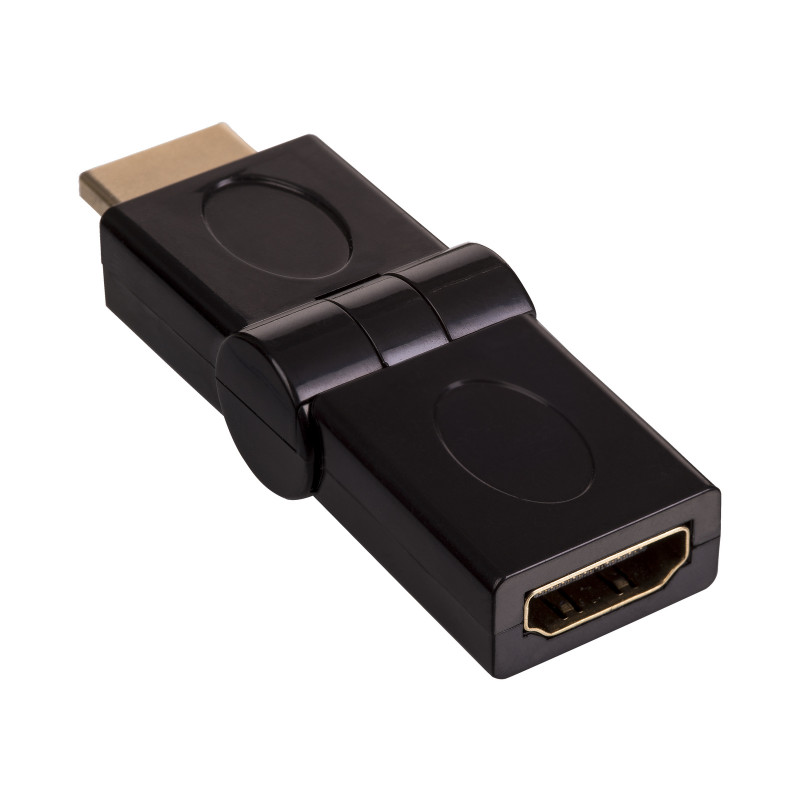 Adattatore angolare girevole 180° Akyga AK-AD-40 da HDMI (M) a HDMI (F), nero
