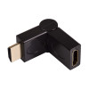 Adattatore angolare girevole 180° Akyga AK-AD-40 da HDMI (M) a HDMI (F), nero
