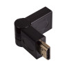 Adattatore angolare girevole 180° Akyga AK-AD-40 da HDMI (M) a HDMI (F), nero