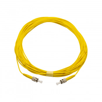 Cavo patch in fibra ottica single-mode Akyga AK-FC-03 da ST a ST simplex, 14 m, giallo