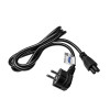 Cavo di alimentazione per notebook Akyga AK-NB-01A da CEE 7/7 a IEC C5 (trifoglio), 3x 0,5 mm², 1,5 m, nero