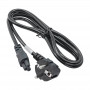 Cavo di alimentazione per notebook Akyga AK-NB-01C da CEE 7/7 a IEC C5, rame 3x0,75 mm², 1,5 m, nero