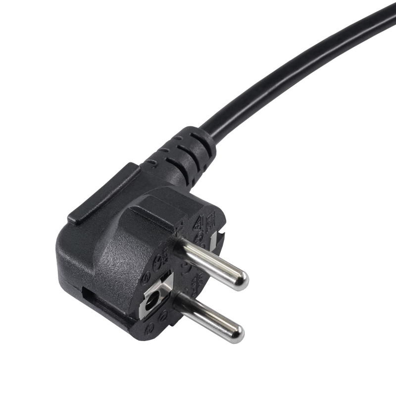 Cavo di alimentazione per notebook Akyga AK-NB-01C da CEE 7/7 a IEC C5, rame 3x0,75 mm², 1,5 m, nero