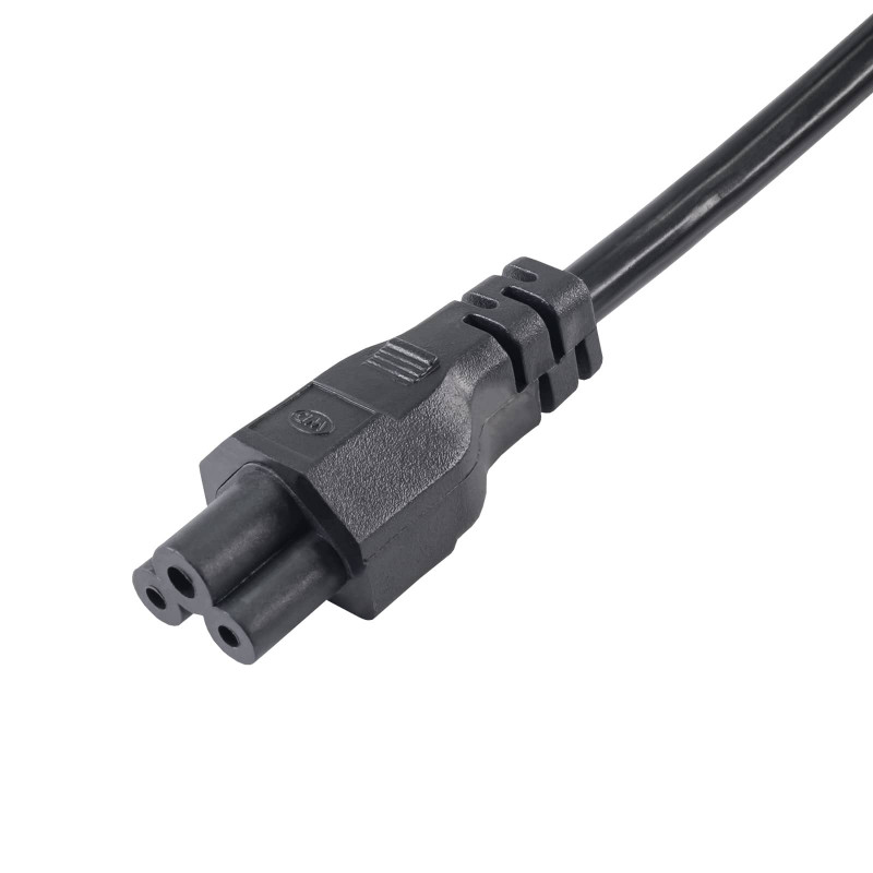 Cavo di alimentazione per notebook Akyga AK-NB-01C da CEE 7/7 a IEC C5, rame 3x0,75 mm², 1,5 m, nero