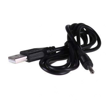 Cavo di alimentazione Akyga AK-DC-03 da connettore maschio USB-A a connettore maschio DC 3,5 x 1,35 mm, 0,8 m, nero