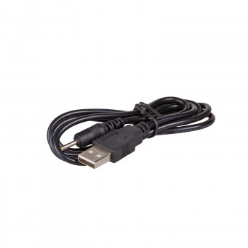 Cavo di alimentazione Akyga AK-DC-02 da connettore maschio USB-A a connettore maschio DC 2,5 x 0,7 mm, 0,8 m, nero
