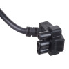 Cavo di alimentazione Akyga AK-NB-02A per alimentatori per notebook Dell, da CEE 7/7 a 3 poli piatto, 3x 0,5 mm², 1,5 m, nero