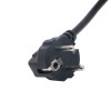 Cavo di alimentazione Akyga AK-NB-02A per alimentatori per notebook Dell, da CEE 7/7 a 3 poli piatto, 3x 0,5 mm², 1,5 m, nero