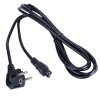 Cavo di alimentazione Akyga AK-NB-10A da CEE 7/7 a IEC C5, CCA 3x0,5 mm², 3 m, nero