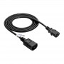 Prolunga di alimentazione Akyga AK-PC-03C da IEC C14 a IEC C13, rame 3x0,75 mm², 1,8 m, nero