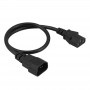 Prolunga di alimentazione Akyga AK-PC-14A da IEC C14 a IEC C13, 3x 0,5 mm², 0,5 m, nero