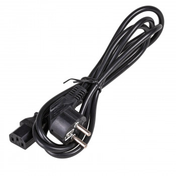 Cavo di alimentazione Akyga AK-PC-01S da CEE 7/7 (Schuko) a IEC C13, 3x 1,5 mm² rame, 1,5 m, nero