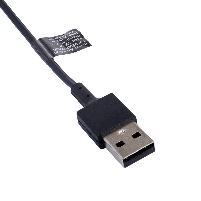 Supporto di ricarica magnetico Akyga AK-SW-26 per Fitbit Versa 3 / Sense, USB-A, 1 m