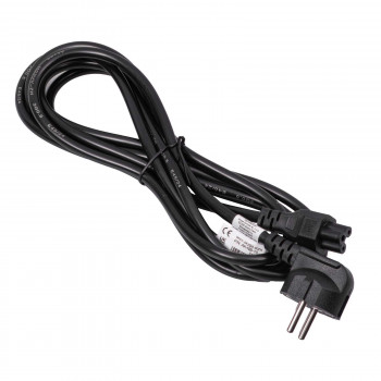 Cavo di alimentazione per notebook Akyga AK-NB-10C da CEE 7/7 a IEC C5, 3x 0,75 mm² rame, 3 m, nero