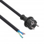Cavo di alimentazione in gomma Akyga AK-OT-02S CEE 7/7 con estremità aperta, H05RR-F 3x 1,5 mm², 1,8 m, nero