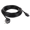 Cavo di alimentazione Akyga AK-PC-06S da CEE 7/7 (Schuko) a IEC C13, rame 3 x 1,5 mm², 3 m, nero