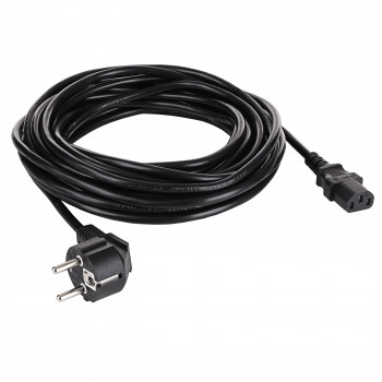 Cavo di alimentazione Akyga AK-PC-06S da CEE 7/7 (Schuko) a IEC C13, rame 3 x 1,5 mm², 3 m, nero