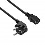 Akyga AK-PC-106A cavo di alimentazione CEE 7/7 (Schuko) a IEC C13, CCA 3 x 0,75 mm², 3 m, nero