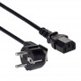 Akyga AK-PC-01A cavo di alimentazione CEE 7/7 (Schuko) a IEC C13, CCA 3 x 0,5 mm², 1,5 m, nero