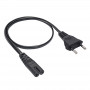 Akyga AK-RD-04A cavo di alimentazione CEE 7/16 (spina Euro) a IEC C7 (a otto), CCA 2 x 0,5 mm², 0,5 m, nero