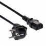 Akyga AK-PC-06C cavo di alimentazione CEE 7/7 (Schuko) a IEC C13, rame 3 x 1 mm², 3 m, nero