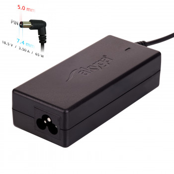 Akyga AK-ND-03 alimentatore per notebook 18,5 V / 3,5 A, 65 W, 7,4 x 5,0 mm + pin, 1,2 m, per HP