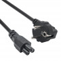 Akyga AK-NB-08C cavo di alimentazione per notebook CEE 7/7 a IEC C5, 3x 0,75 mm² rame, 1 m, nero