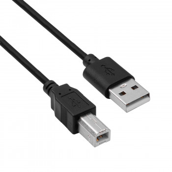 Akyga AK-USB-04 cavo per stampante USB 2.0 USB-A (M) a USB-B (M), 1,8 m, nero