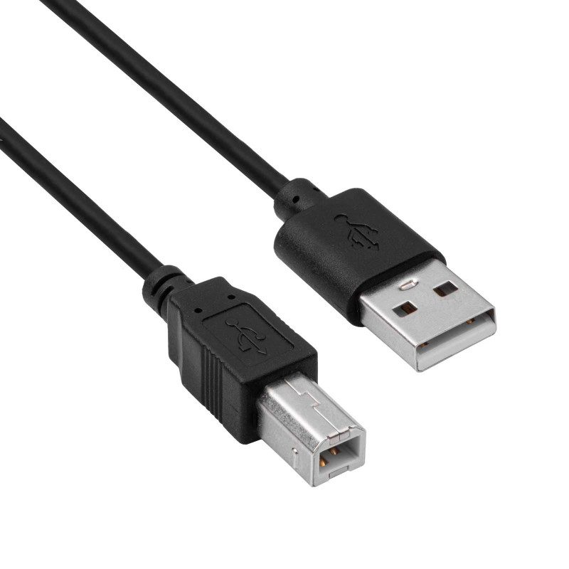 Akyga AK-USB-04 cavo per stampante USB 2.0 USB-A (M) a USB-B (M), 1,8 m, nero