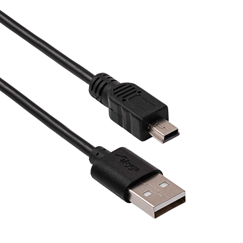 Akyga AK-USB-03 cavo USB 2.0 USB-A (M) a Mini-USB-B 5-Pin (M), 1,8 m, nero