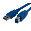 Akyga AK-USB-09 cavo per stampante USB 3.0 USB-A (M) a USB-B (M), 1,8 m, nero