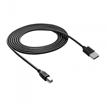 Akyga AK-USB-12 cavo per stampante USB 2.0 USB-A (M) a USB-B (M), 3 m, nero