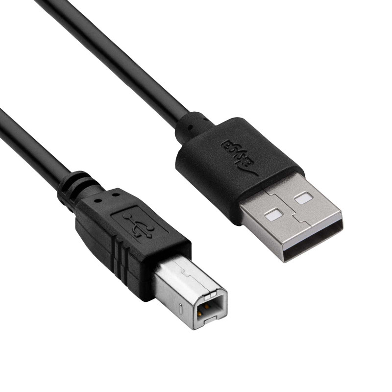 Akyga AK-USB-12 cavo per stampante USB 2.0 USB-A (M) a USB-B (M), 3 m, nero