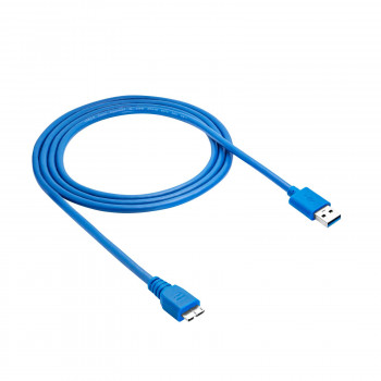 Akyga AK-USB-13 cavo USB 3.0 USB-A (M) a Micro USB-B (M), 1,8 m, nero
