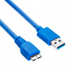 Akyga AK-USB-13 cavo USB 3.0 USB-A (M) a Micro USB-B (M), 1,8 m, nero
