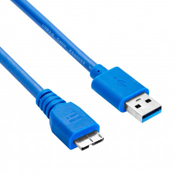 Akyga AK-USB-13 cavo USB 3.0 USB-A (M) a Micro USB-B (M), 1,8 m, nero