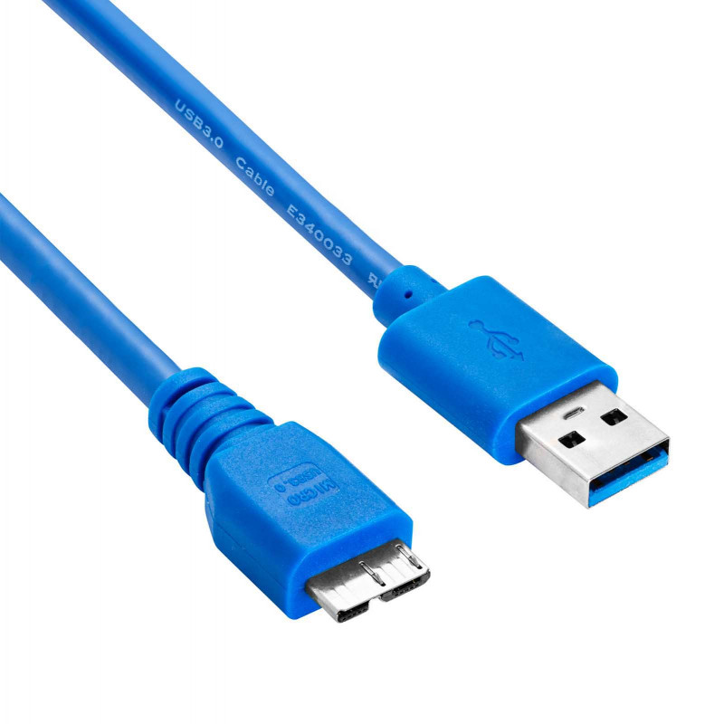 Akyga AK-USB-13 cavo USB 3.0 USB-A (M) a Micro USB-B (M), 1,8 m, nero