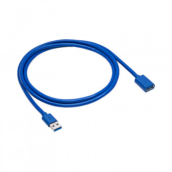 Akyga AK-USB-10 prolunga USB 3.0 USB-A connettore maschio a connettore femmina, 1,8 m, nero