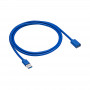 Akyga AK-USB-10 prolunga USB 3.0 USB-A connettore maschio a connettore femmina, 1,8 m, nero